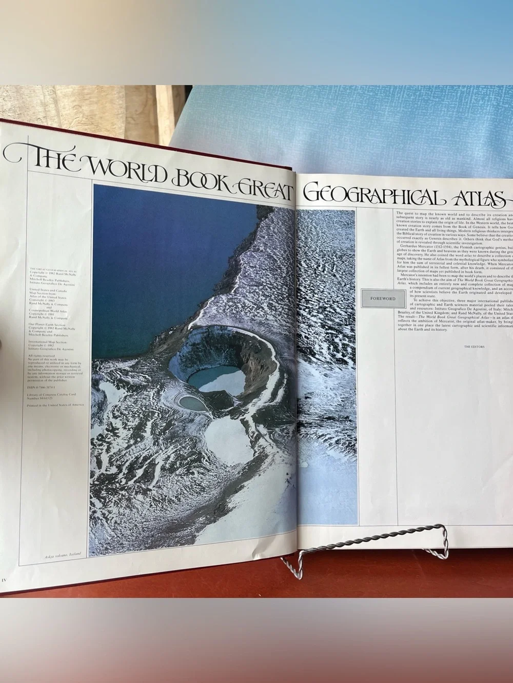 TheWorld Book Great Geographical Atlas, Rand McNally & Co. 1983 - Coffee Table